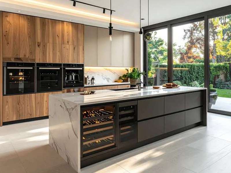 block kitchens with kitchen island